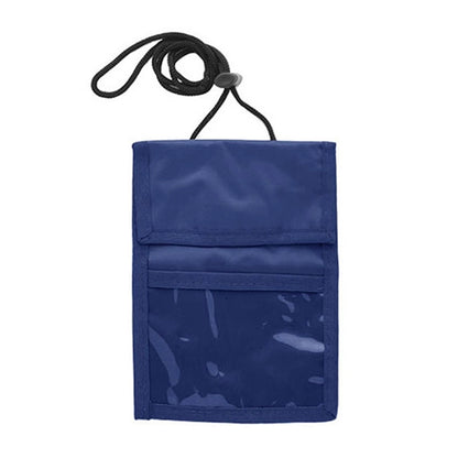 Travel Wallet Passport Holder Neck Pouch W/ Adjustable Cord
