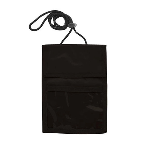 Travel Wallet Passport Holder Neck Pouch W/ Adjustable Cord
