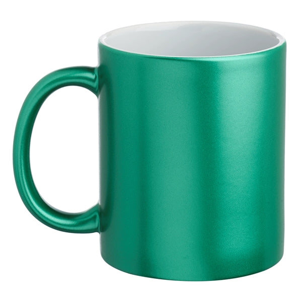 11 oz. Metallic Ceramic Custom Mug