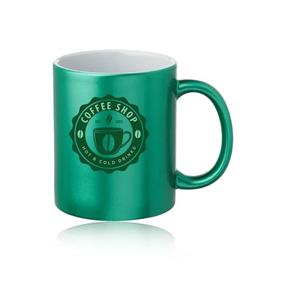 11 oz. Metallic Ceramic Custom Mug