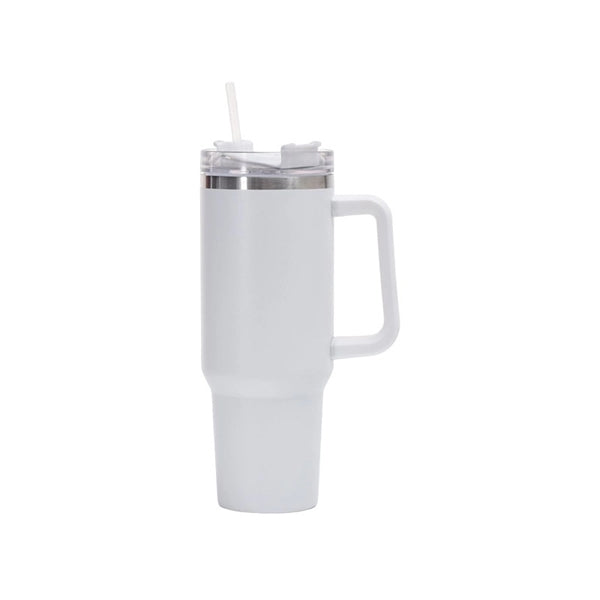 40 OZ Tumbler With Handle And Straw Lid