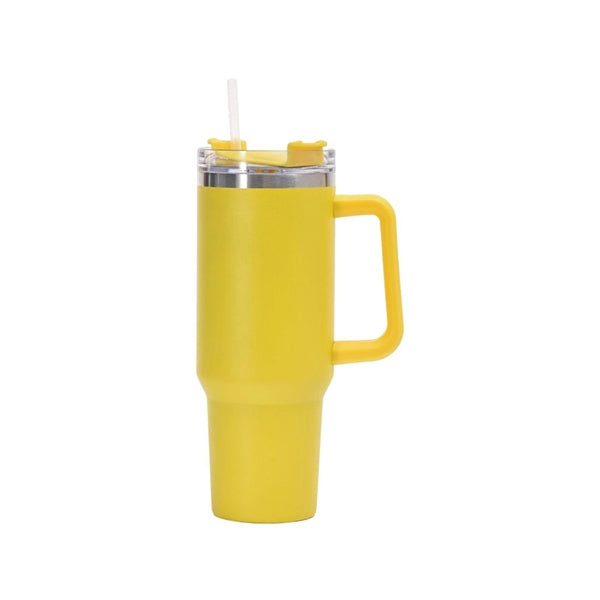 40 OZ Tumbler With Handle And Straw Lid