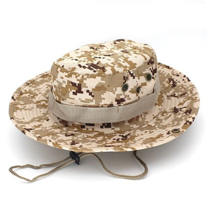 Outdoor Wide Brim Fishing Cap Boonie Bucket Safari Hat