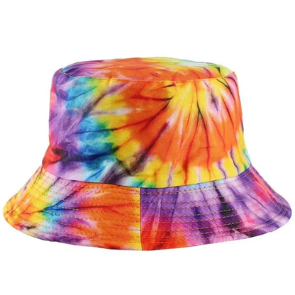 Double Sided Reversible Tie Dye Summer Bucket Hat