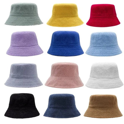 Travel Terrycloth Towel Bucket Hat With Embroidered Logo