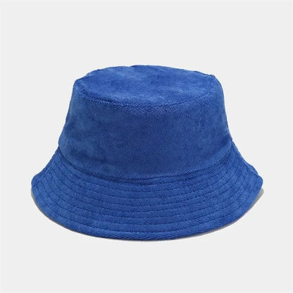 Travel Terrycloth Towel Bucket Hat With Embroidered Logo