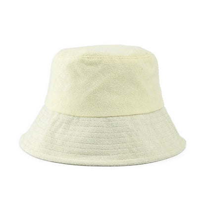 Travel Terrycloth Towel Bucket Hat With Embroidered Logo