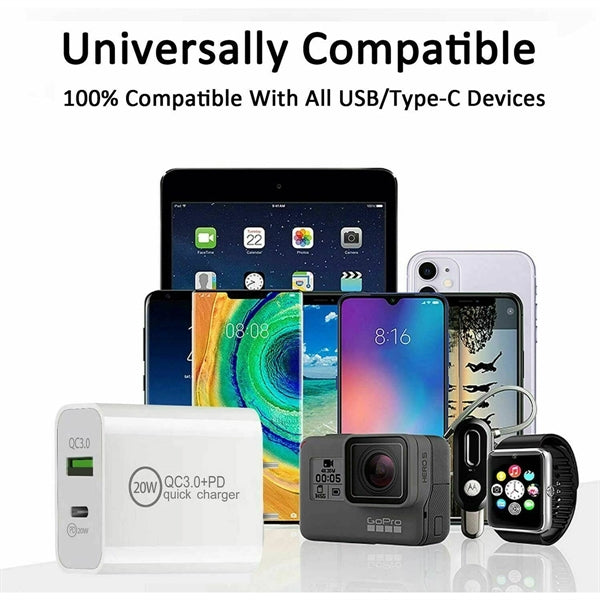 USB Type-C Wall Fast Charger PD Power Adapter