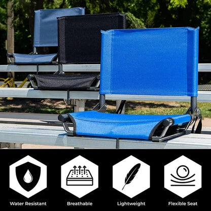 Portable Folding Chair for Bleachers and Benches