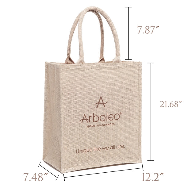 Portable Eco-Friendly Jute Gift Tote Bag