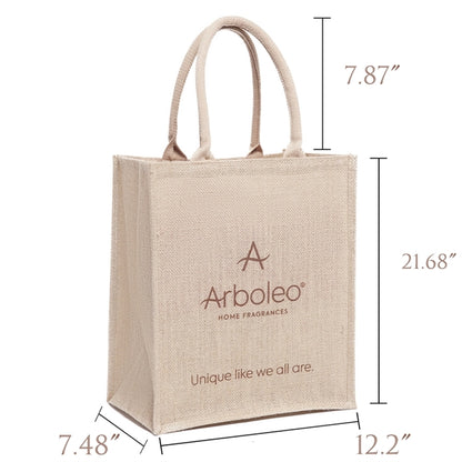 Portable Eco-Friendly Jute Gift Tote Bag