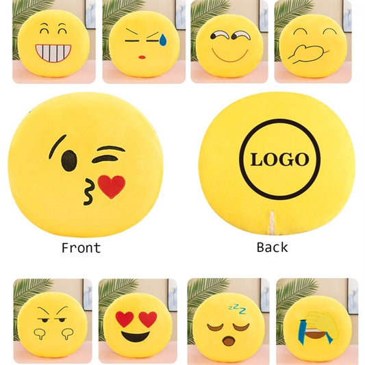 Round Expression Pillows Stuffed Decorations
