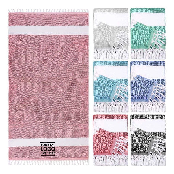 Travel Turkish Cotton Beach Towel Oversized Bath Blanket