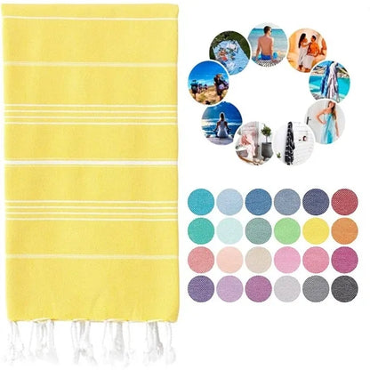 Travel Turkish Cotton Beach Towel Oversized Bath Blanket