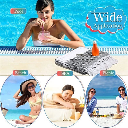Travel Turkish Cotton Beach Towel Oversized Bath Blanket
