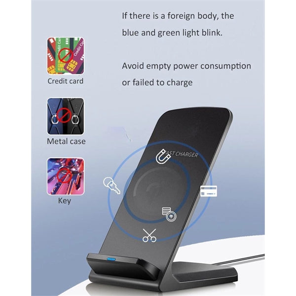 Qi Fast Wireless Charger Charging Stand