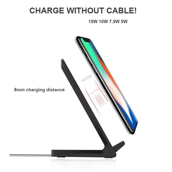 Qi Fast Wireless Charger Charging Stand