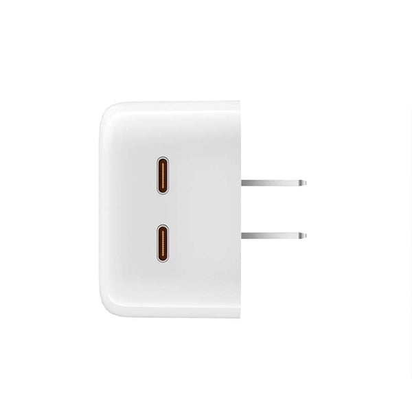 35W Dual USB-C Port Compact Power Adapter PD 3.0 GaN Foldabl