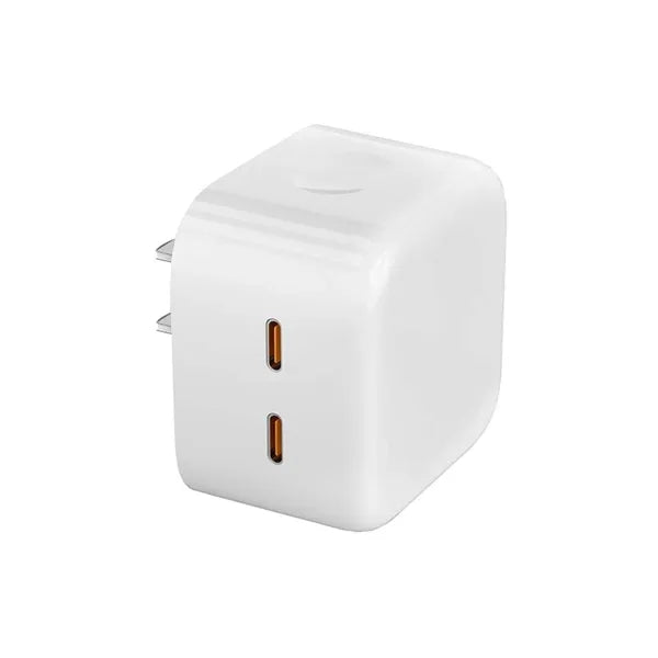 35W Dual USB-C Port Compact Power Adapter PD 3.0 GaN Foldabl