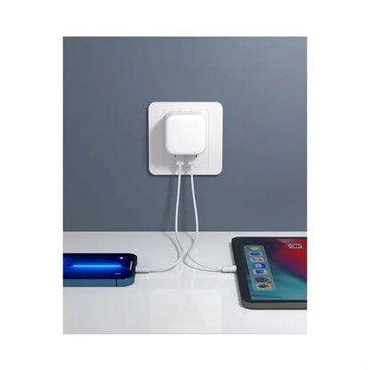 35W Dual USB-C Port Compact Power Adapter PD 3.0 GaN Foldabl