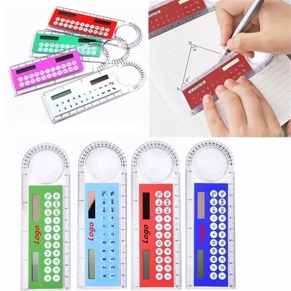 3 in 1 Ruler Pocket Math  Solar Power Calculator
