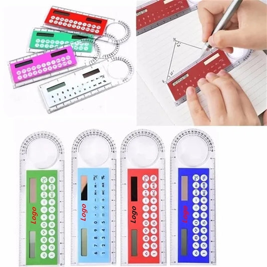 3 in 1 Ruler Pocket Math  Solar Power Calculator