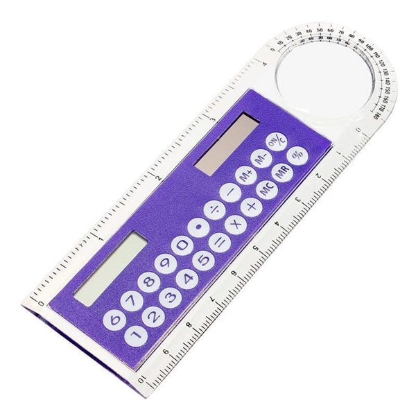 3 in 1 Ruler Pocket Math  Solar Power Calculator