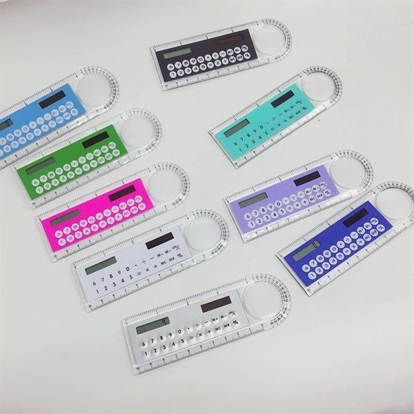 3 in 1 Ruler Pocket Math  Solar Power Calculator