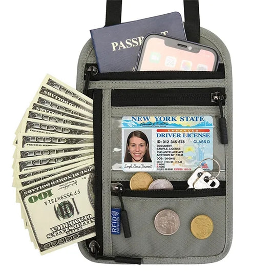 Neck Wallet Passport Holder