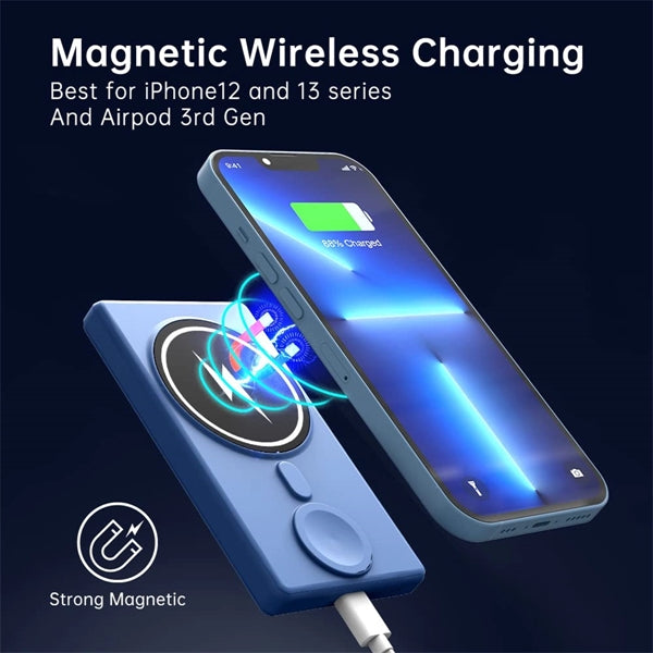 3 in 1 Slim 5000mAh Magnetic Wireless Power Bank