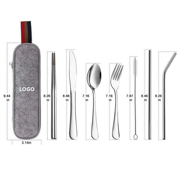 Portable Stainless Steel Flatware Set