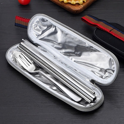 Portable Stainless Steel Flatware Set