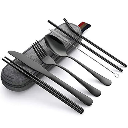 Portable Stainless Steel Flatware Set