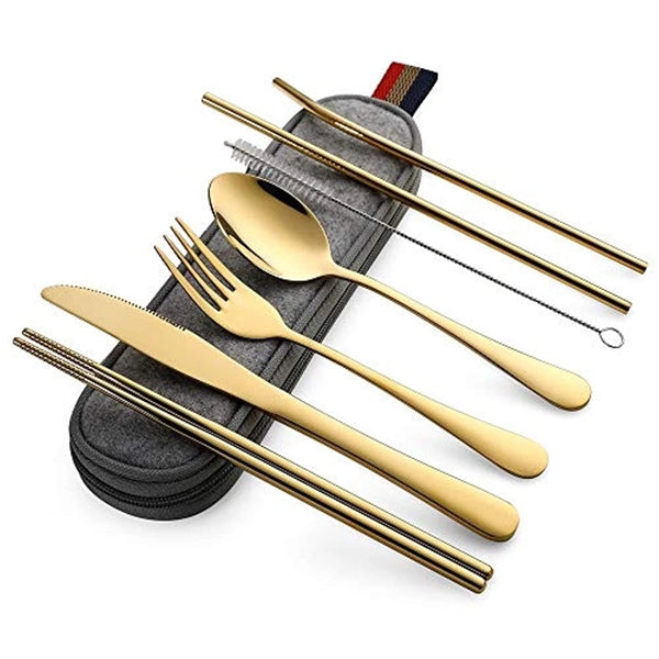 Portable Stainless Steel Flatware Set
