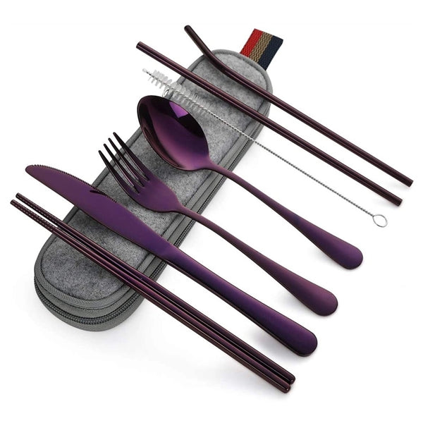 Portable Stainless Steel Flatware Set