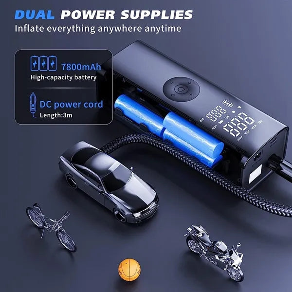 Cordless Tire Inflator Car Air Pump