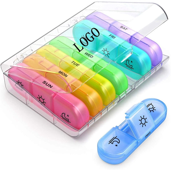 Weekly Pill Organizer 3 Times a Day