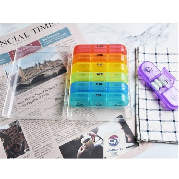 Weekly Pill Organizer 3 Times a Day