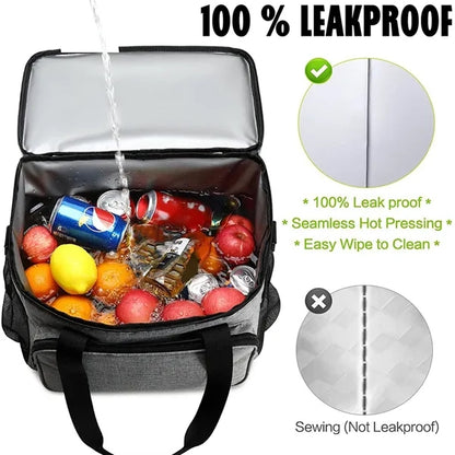 2 Layers Leakproof Insulated Cooler Bag