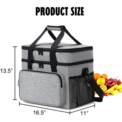 2 Layers Leakproof Insulated Cooler Bag
