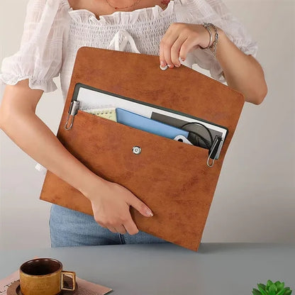 PU Leather A4 Document Holder