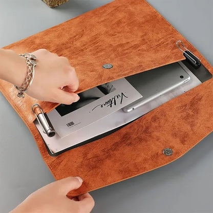 PU Leather A4 Document Holder