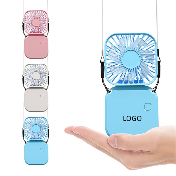 Hanging Mini Neck Fan with External Battery