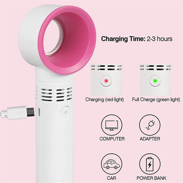 Portable Mini Handheld Leafless Fan