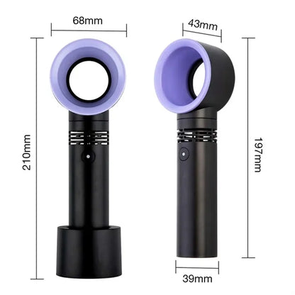 Portable Mini Handheld Leafless Fan