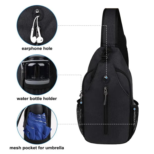 15In Crossbody Waterproof Sling Bag