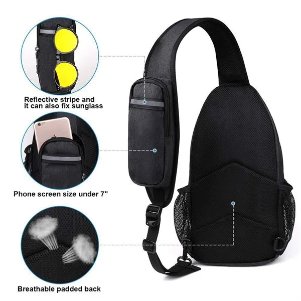 15In Crossbody Waterproof Sling Bag