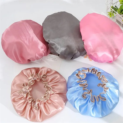 Double Waterproof Shower Cap