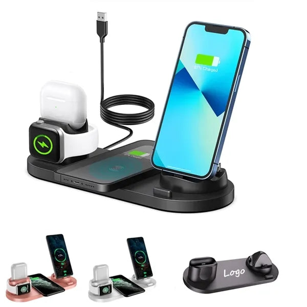 6 in 1 Multi-Function Wireless Charger Charging Station