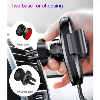 2 In 1 Car Phone Holder Mount Wireless Charger